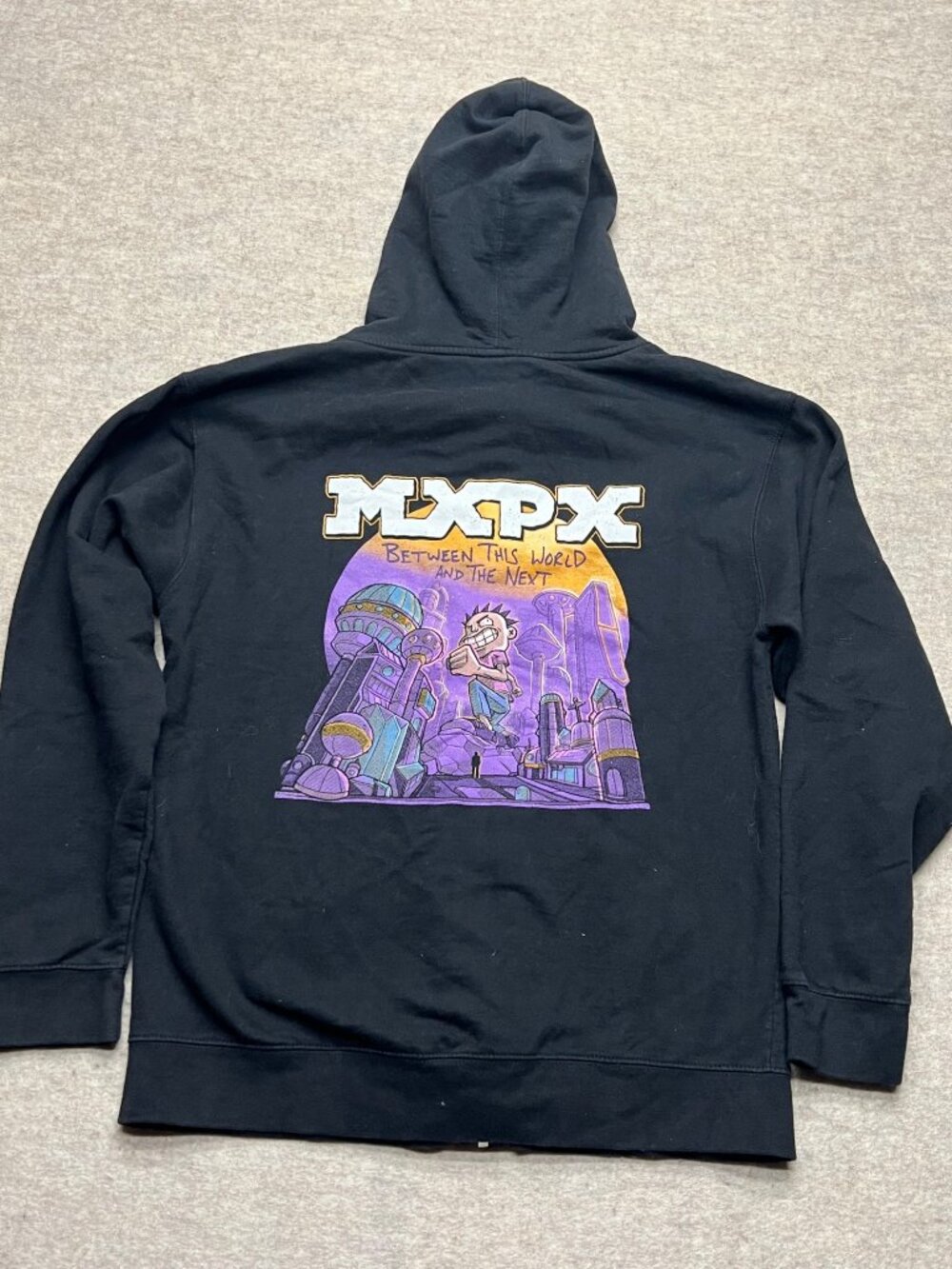 MXPX 2020 Between This World And The Next Black Full Zip Hoodie Men's Small - Picture 6 of 9